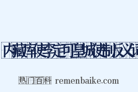 内藏库使李定可皇城使制反义词是什么意思的图片